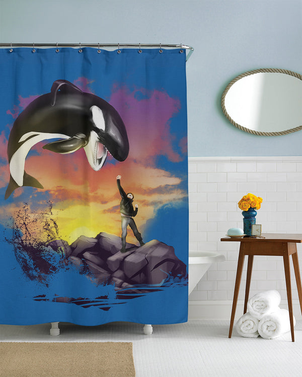 Willy The Killer Shower Curtain