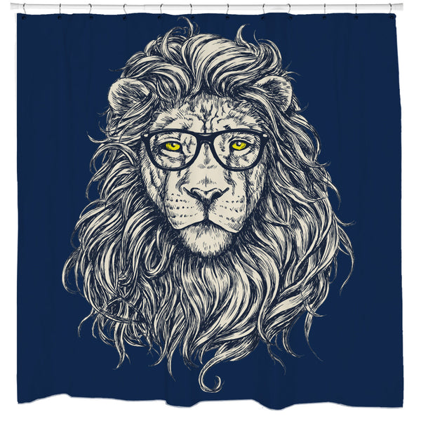 Wise Lion Shower Curtain