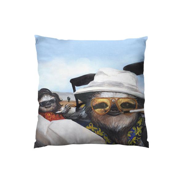 Sloth Vegas Throw Pillow