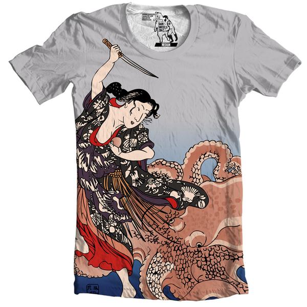 Battling the Octopus Men's Graphic Tee