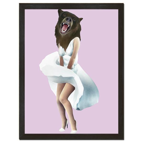 Bearilyn Monroe Art Print