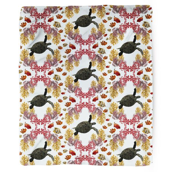 Coral Diamonds Blanket