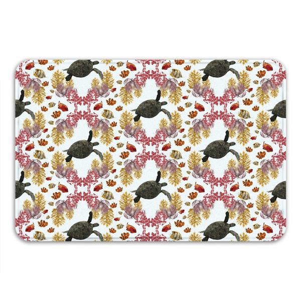 Coral Diamonds Bath Mat