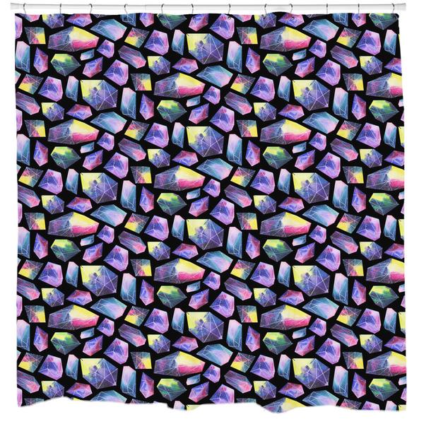 Crystal Logic Shower Curtain