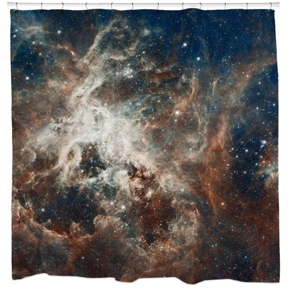 Turbulent Tarantula Nebula Shower Curtain