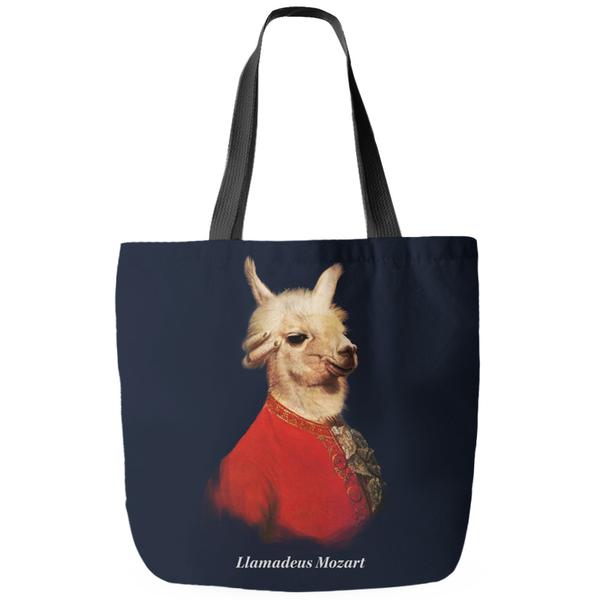 Llamadeus Mozart Tote Bag