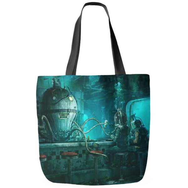 Octopus Diner Tote Bag