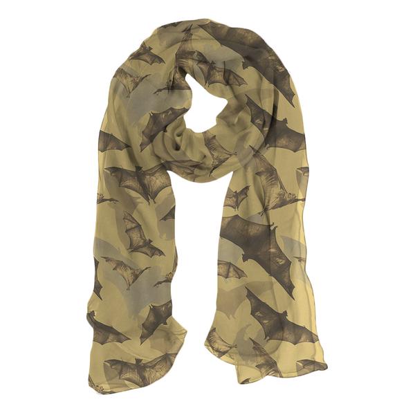 Bats Chiffon Scarf