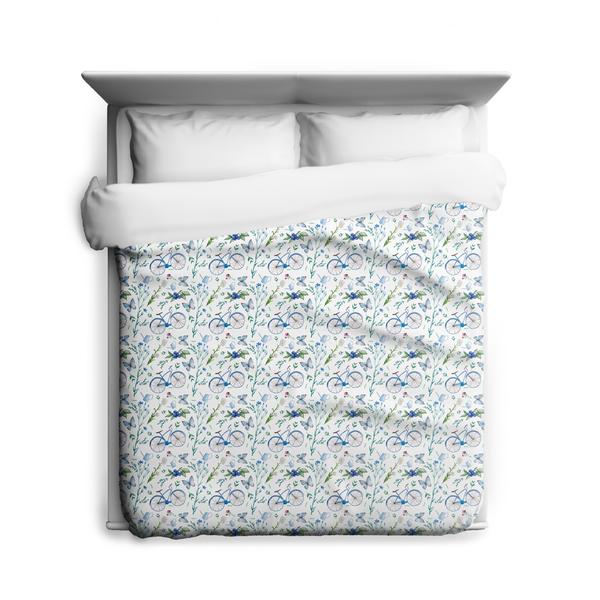 Bikes & Butterflies Duvet Cover