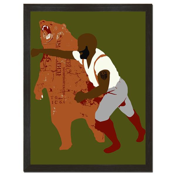 Black Bear Punch Art Print