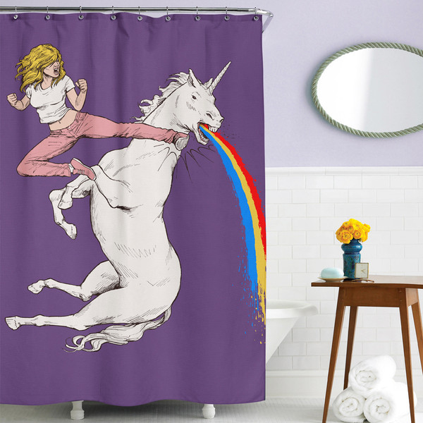 Bloodsport Barbie Shower Curtain