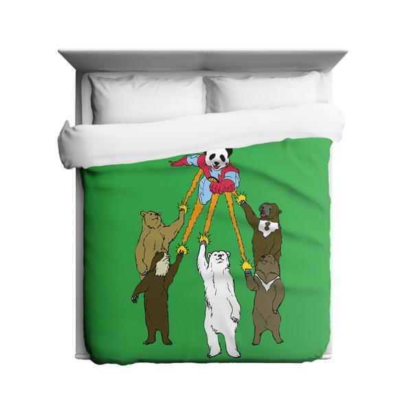 Captain Panda Duvet Cover