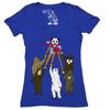 Captain Panda Women's Graphic Tee Deep V-Neck