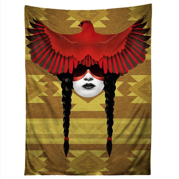 Cardinal Warrior Tapestry