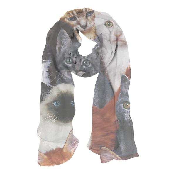 Cats For Days Chiffon Scarf