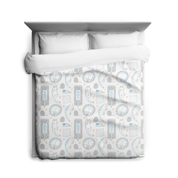 Caturday Duvet Cover