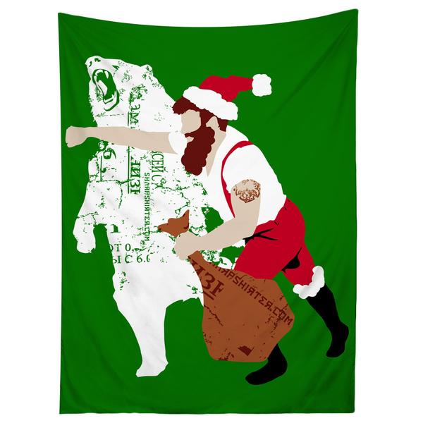 Christmas Bear Punch Tapestry