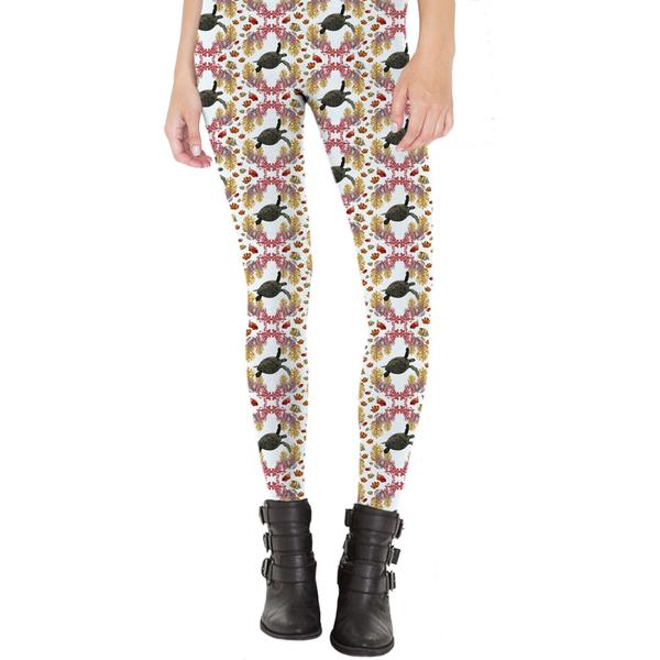 Coral Diamonds Leggings