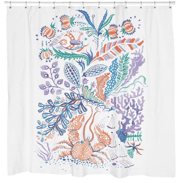 Crab Shower Curtain