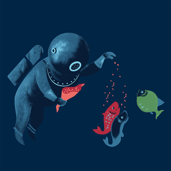 Feeding Friend-zy Shower Curtain