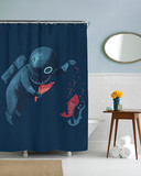 Feeding Friend-zy Shower Curtain