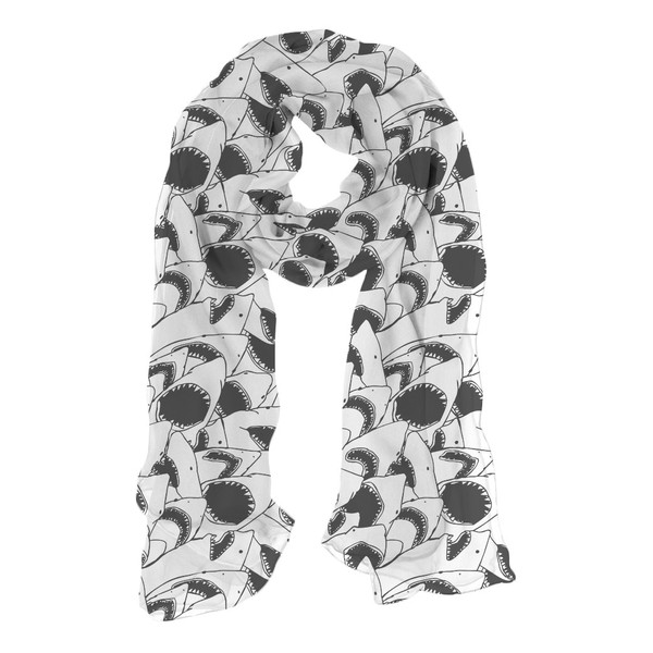 Forever Jaws Chiffon Scarf