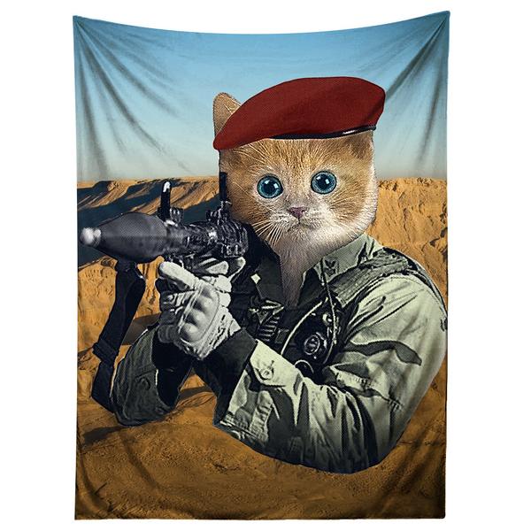 GI Kitty Tapestry