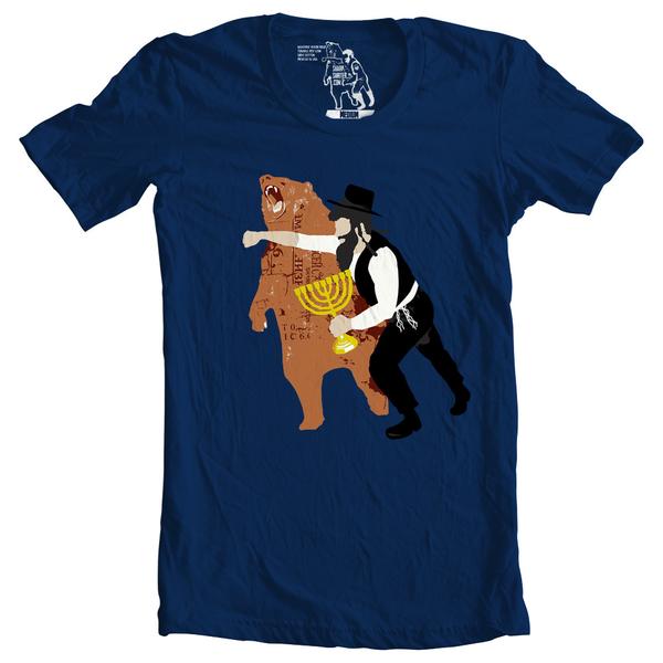 Hanukkah Bear Punch Men's Graphic Tee