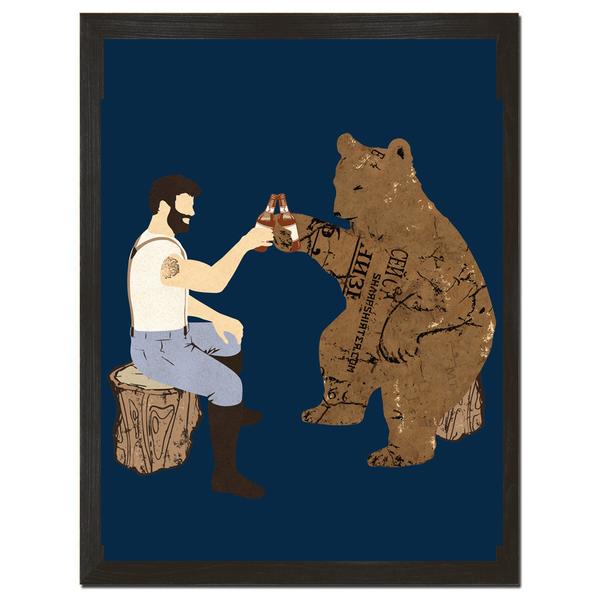 Having a Bear Art Print