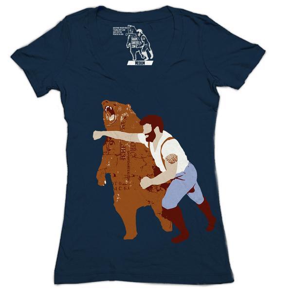 Haymaker Women's Graphic Tee Deep V-Neck