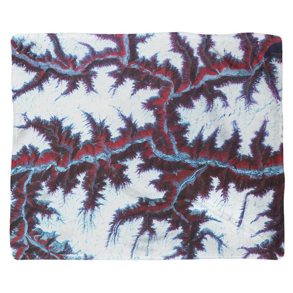Himalayas Mountains Fleece Blanket
