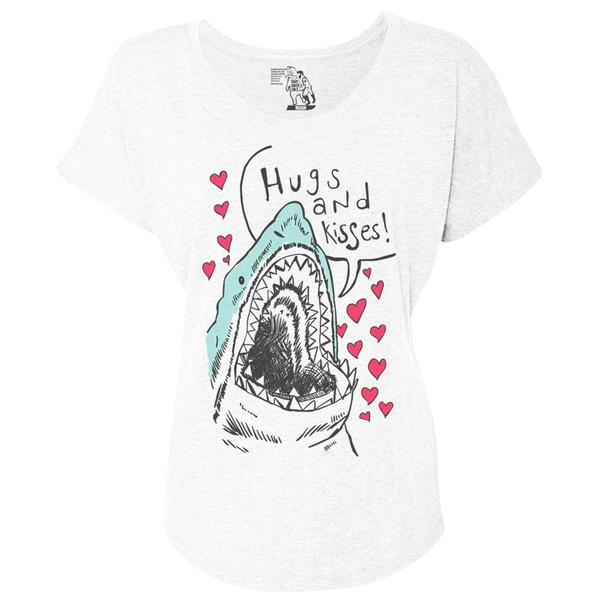Hugs & Kisses Women's Graphic Tee Dolman Top
