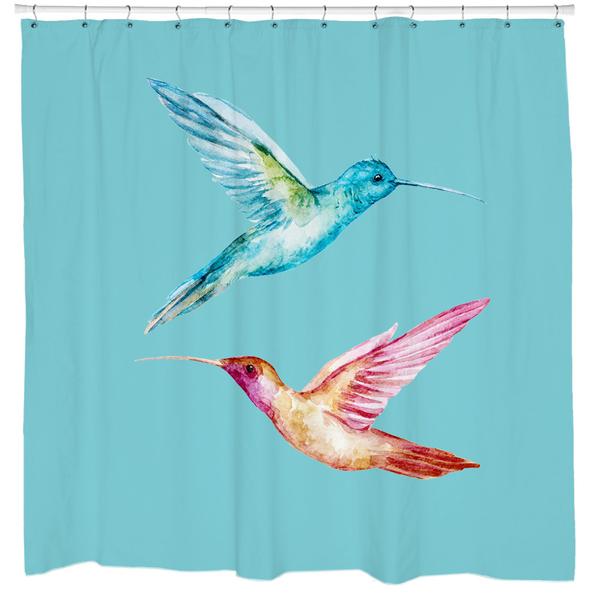 Humming Around Shower Curtain
