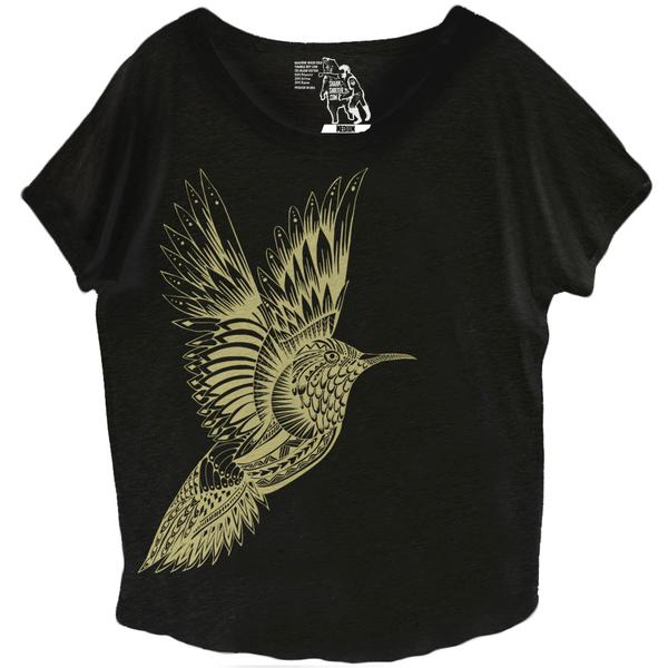 Hummingbird Women's Graphic Tee Dolman Top