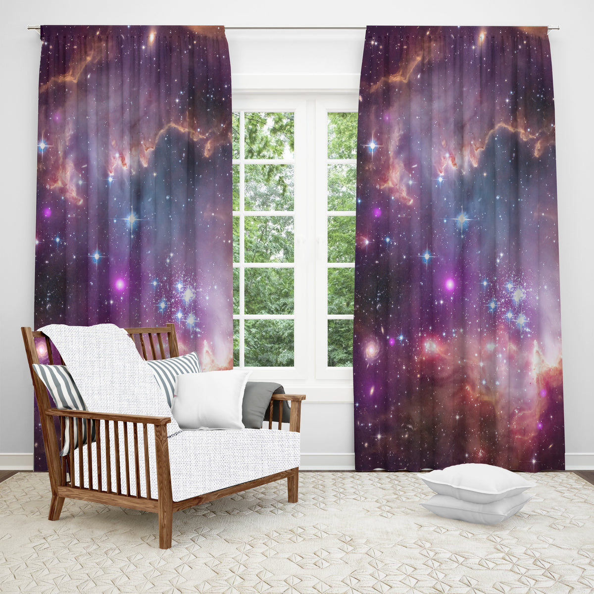 Under the Wing Nebula Window Curtain