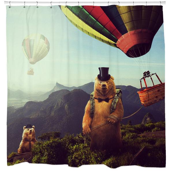 Hot Air Bearoons Shower Curtain