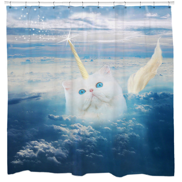 Caticorn, Cat Shower Curtain