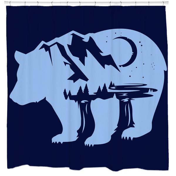 Bearscape Shower Curtain
