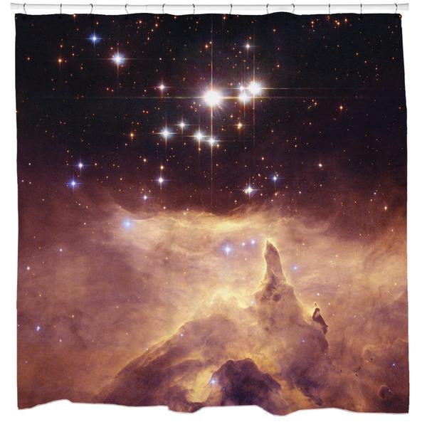 Emission Nebula Shower Curtain