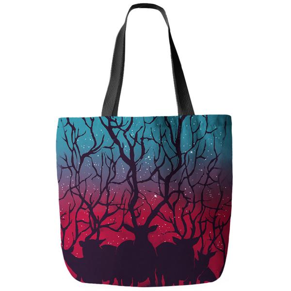 Deer Forest Tote Bag