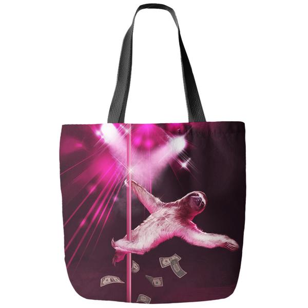 Stripper Sloth Tote Bag