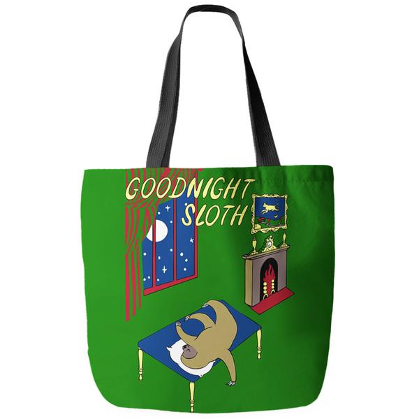 Goodnight Sloth Tote Bag