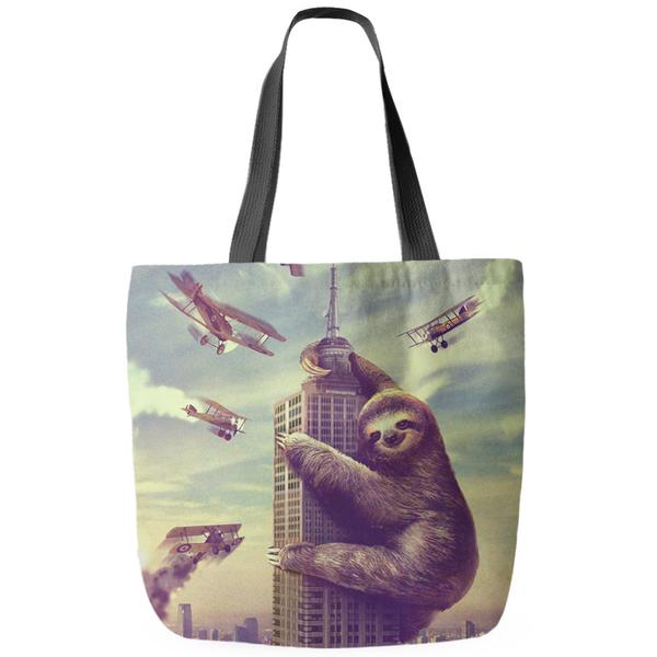 Slothzilla Tote Bag