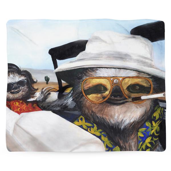 Sloth Vegas Blanket