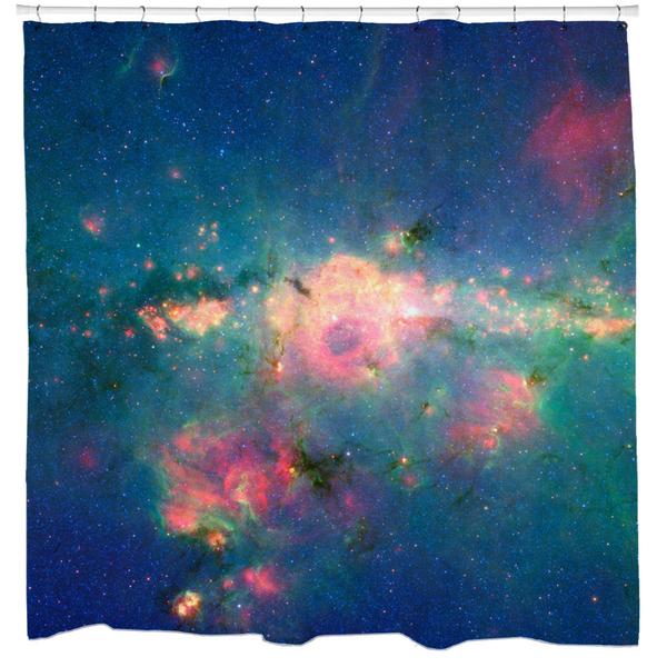 Downtown Milky Way Shower Curtain