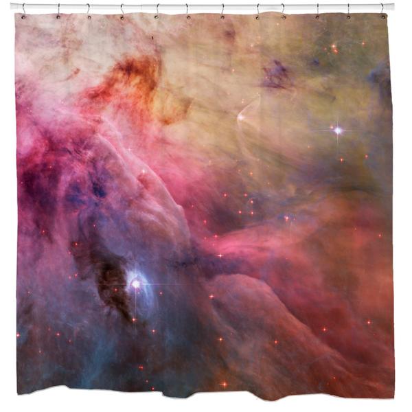 Abstract Art Orion Nebula Shower Curtain