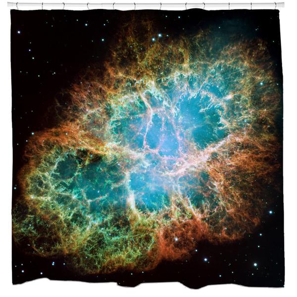 Crab Nebula Shower Curtain