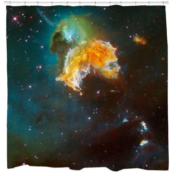 Supernova Remnant N 63A Menagerie Shower Curtain