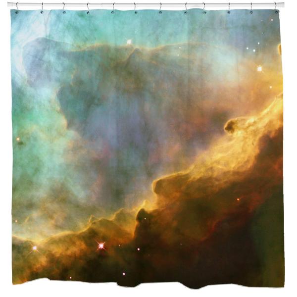 Storm in the Swan Nebula Shower Curtain