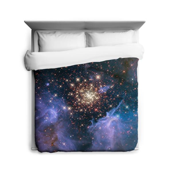 Celestial Fireworks Duvet Cover